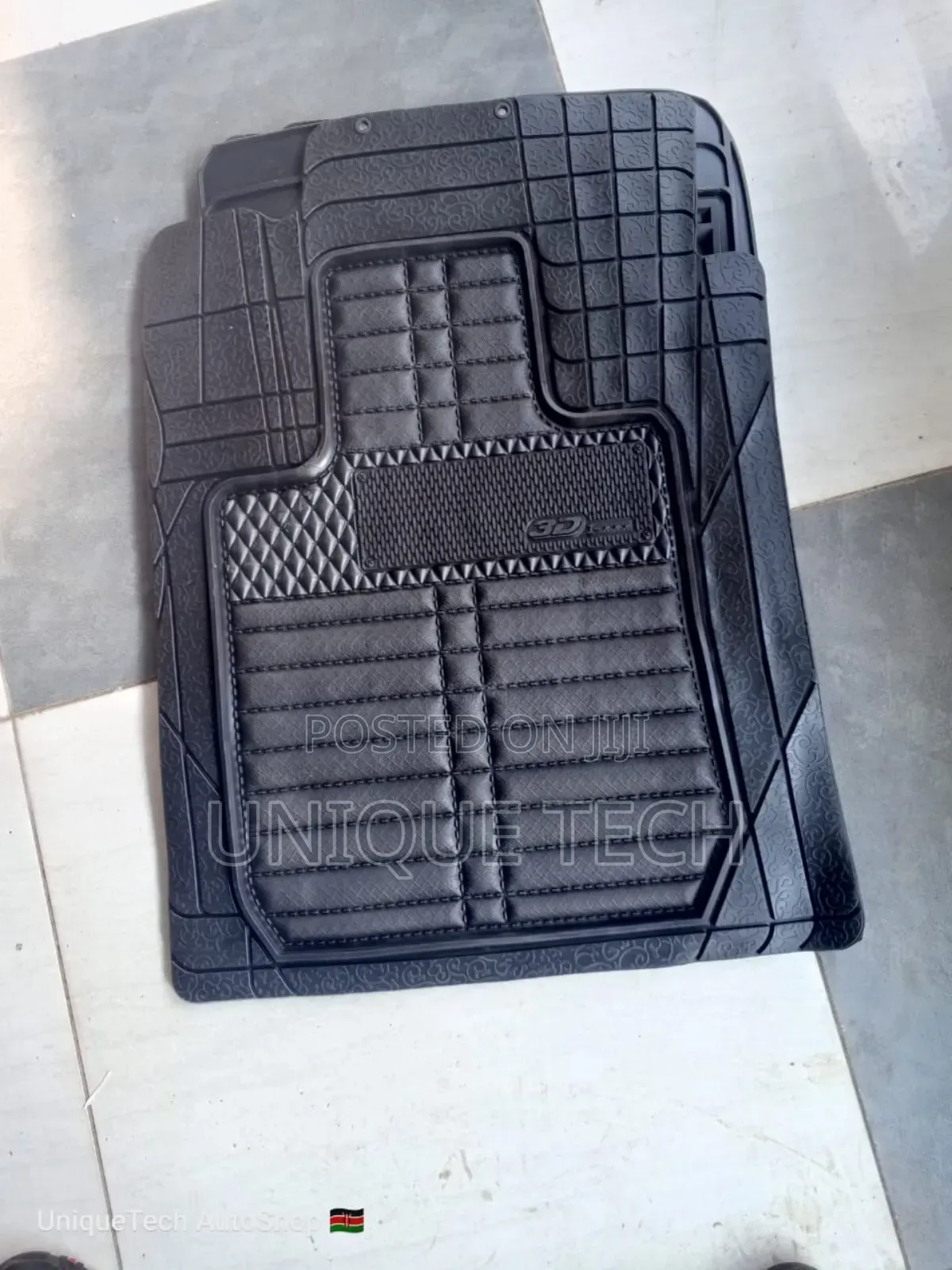 Durable 3d Nonslip Black Floor Mats – Full Car Set (5pcs)