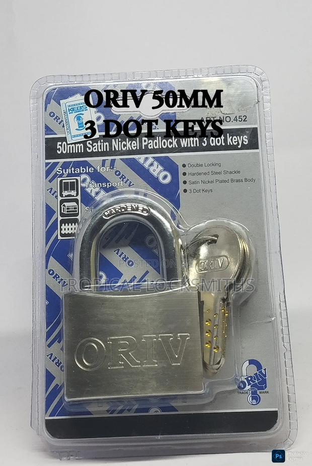 Oriv Padlock (50mm 3 Dot Keys) Art 452