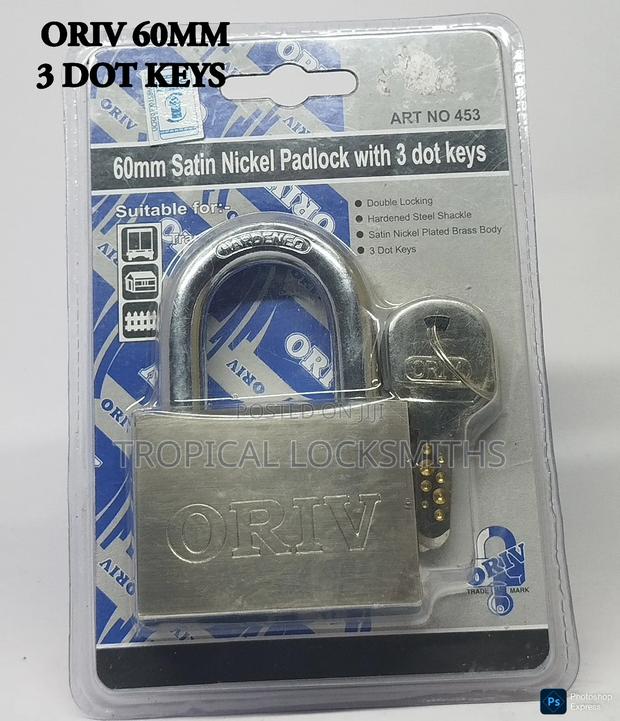 Oriv Padlock (60mm 3 Dot Keys) Art 453