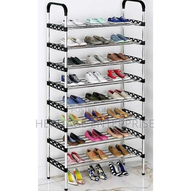 Shoe Rack 8 Layer Black