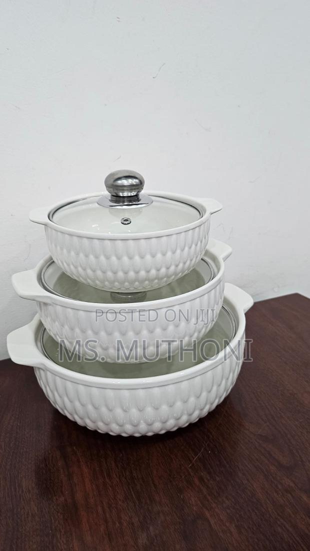 New and Unique Patterns 3 Ceramic Serving Dishes Set - thumbnail 4