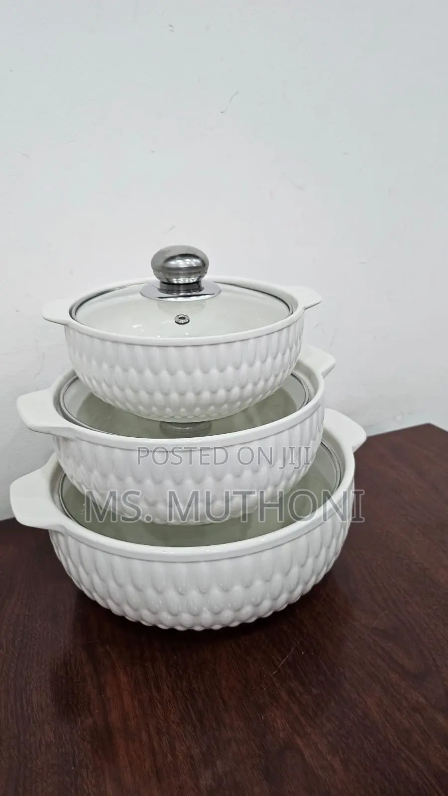 New and Unique Patterns 3 Ceramic Serving Dishes Set