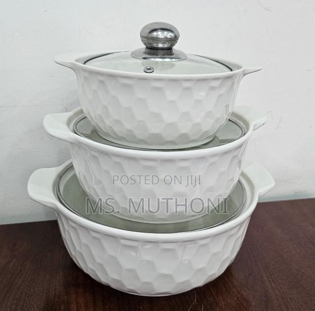 New and Unique Patterns 3 Ceramic Serving Dishes Set - thumbnail 7