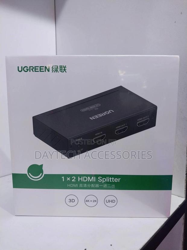 Ugreen 40201 1 X 2 Hdmi Amplifier Splitter - Black - thumbnail 2