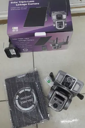 4g + Wi-Fi Outdoor Triple Lens Solar Camera Color Vision