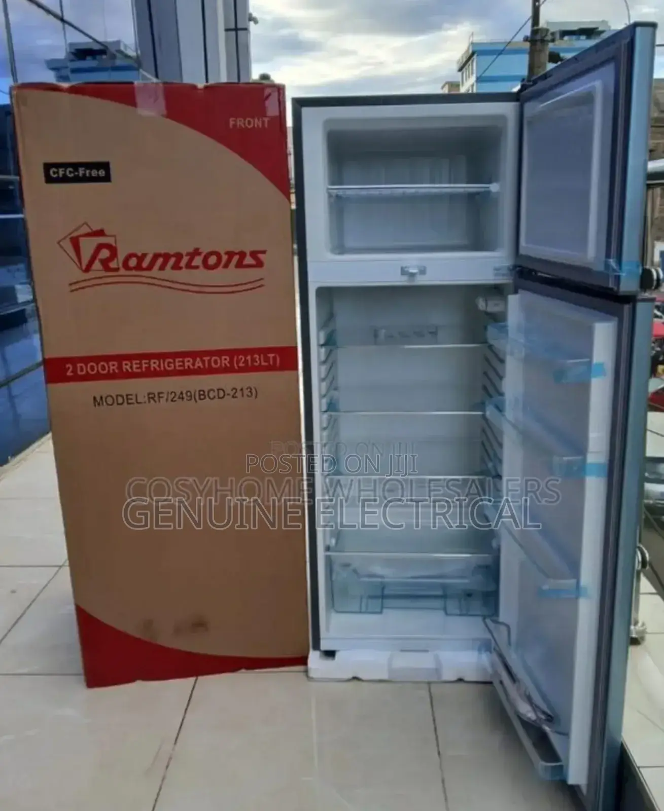 Ramtons 213litres Double Door Fridge