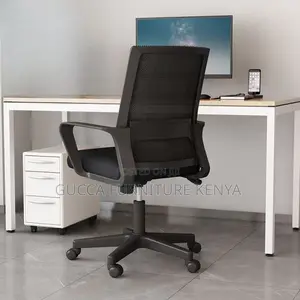 Office Chairs:Mid Back Mesh Upholstered Office Chair Armrest