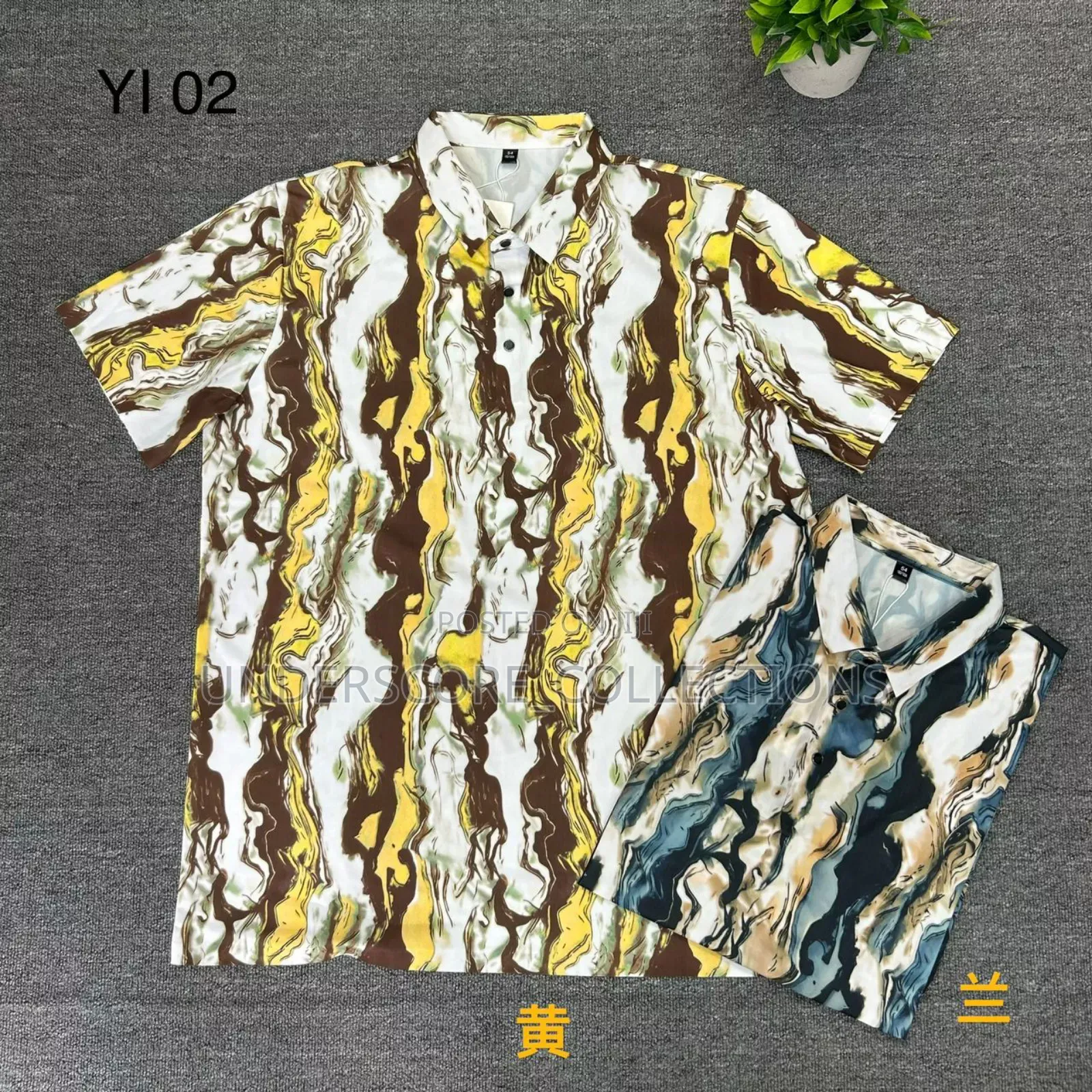 Casual Print Men's Short Sleeved Shirts
