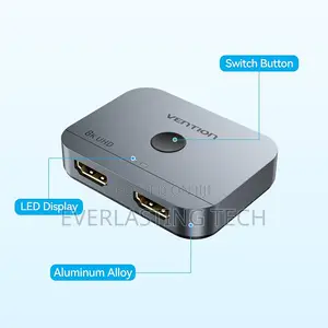 Vention 2-Port Hdmi Bi-Direction Switcher Black Abs Type