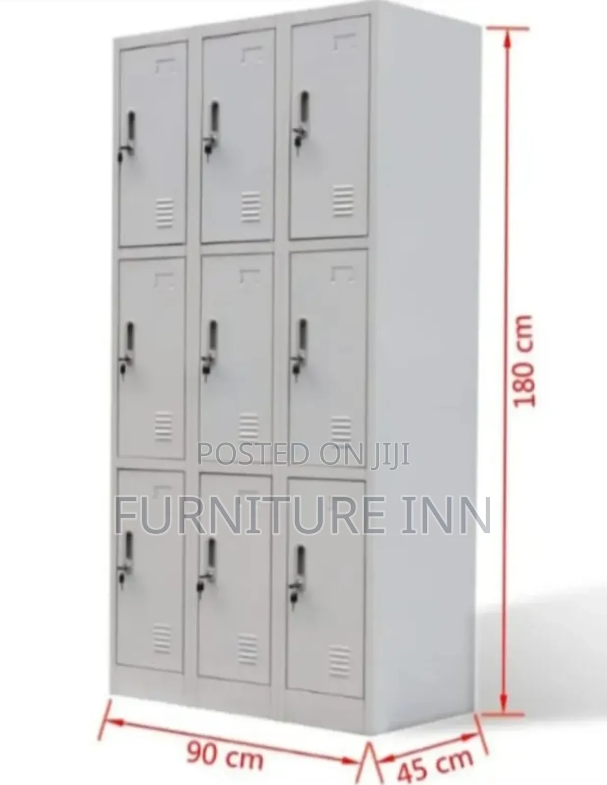 Multifunctional 9 Locker Metallic File Cabinet