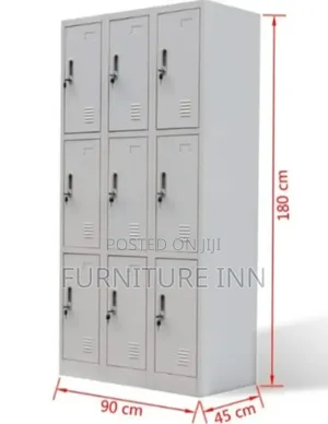 Multifunctional 9 Locker Metallic File Cabinet