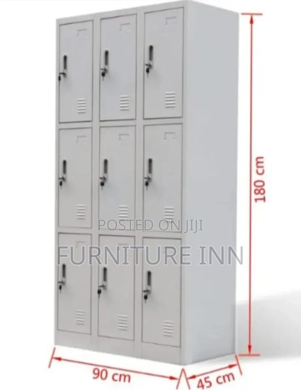 Multifunctional 9 Locker Metallic File Cabinet