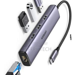 Ugreen Usb C to Ethernet Adapter, 4 in 1 Usb C Hub Ethernet - thumbnail 2