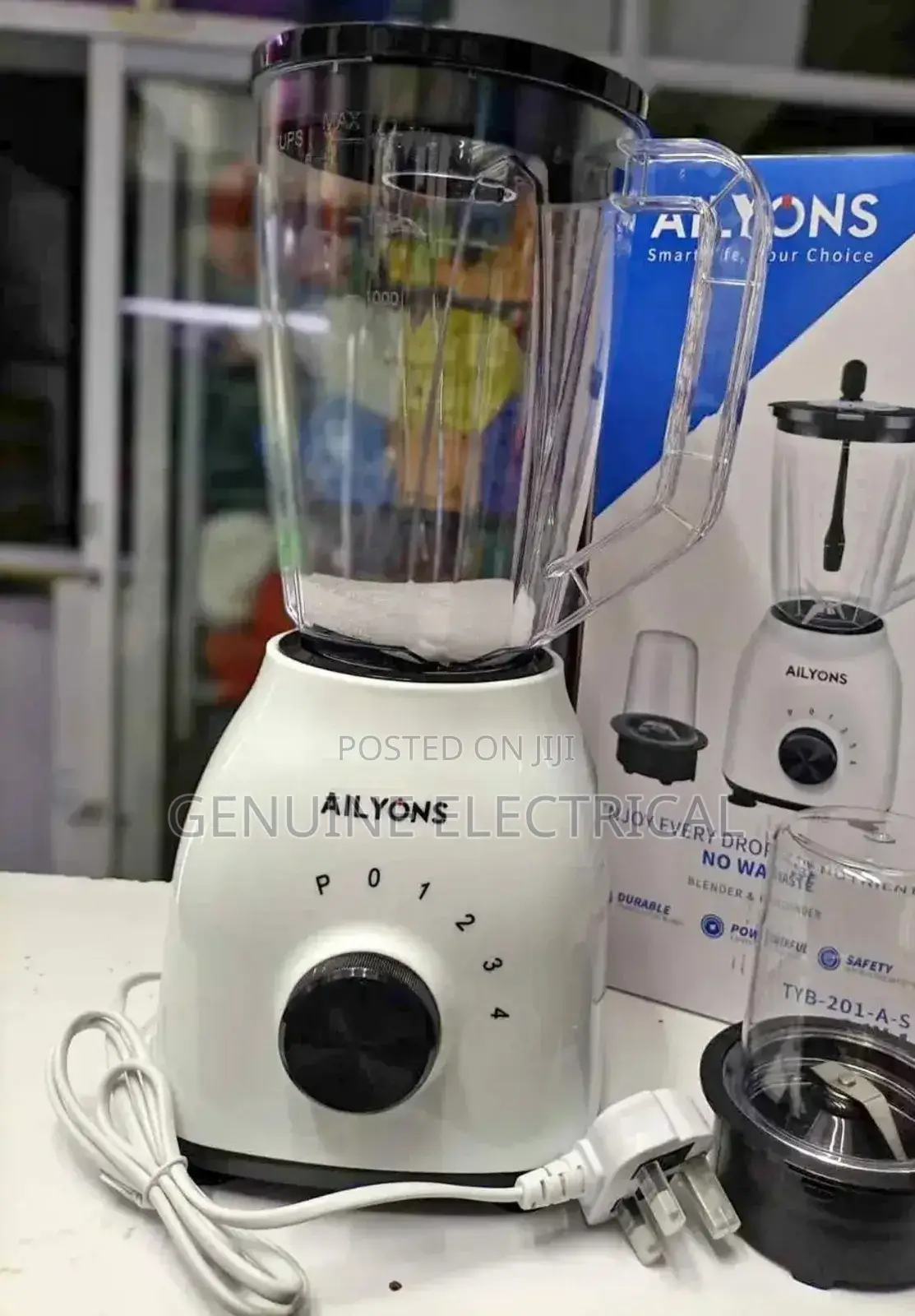 Ailyon 2in1 Blender + Grinder 4 Speed 300w 1.5l 1yr Waranty