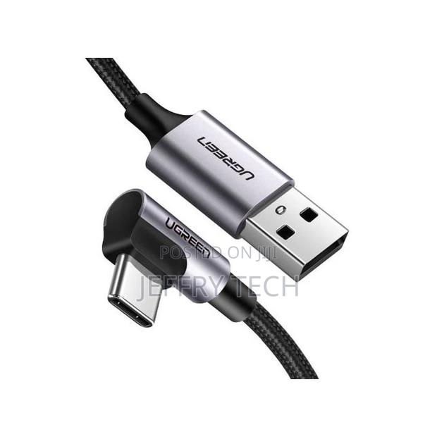 Ugreen Usb-a to Right Angle Usb-C 18w Quick Charge Cable