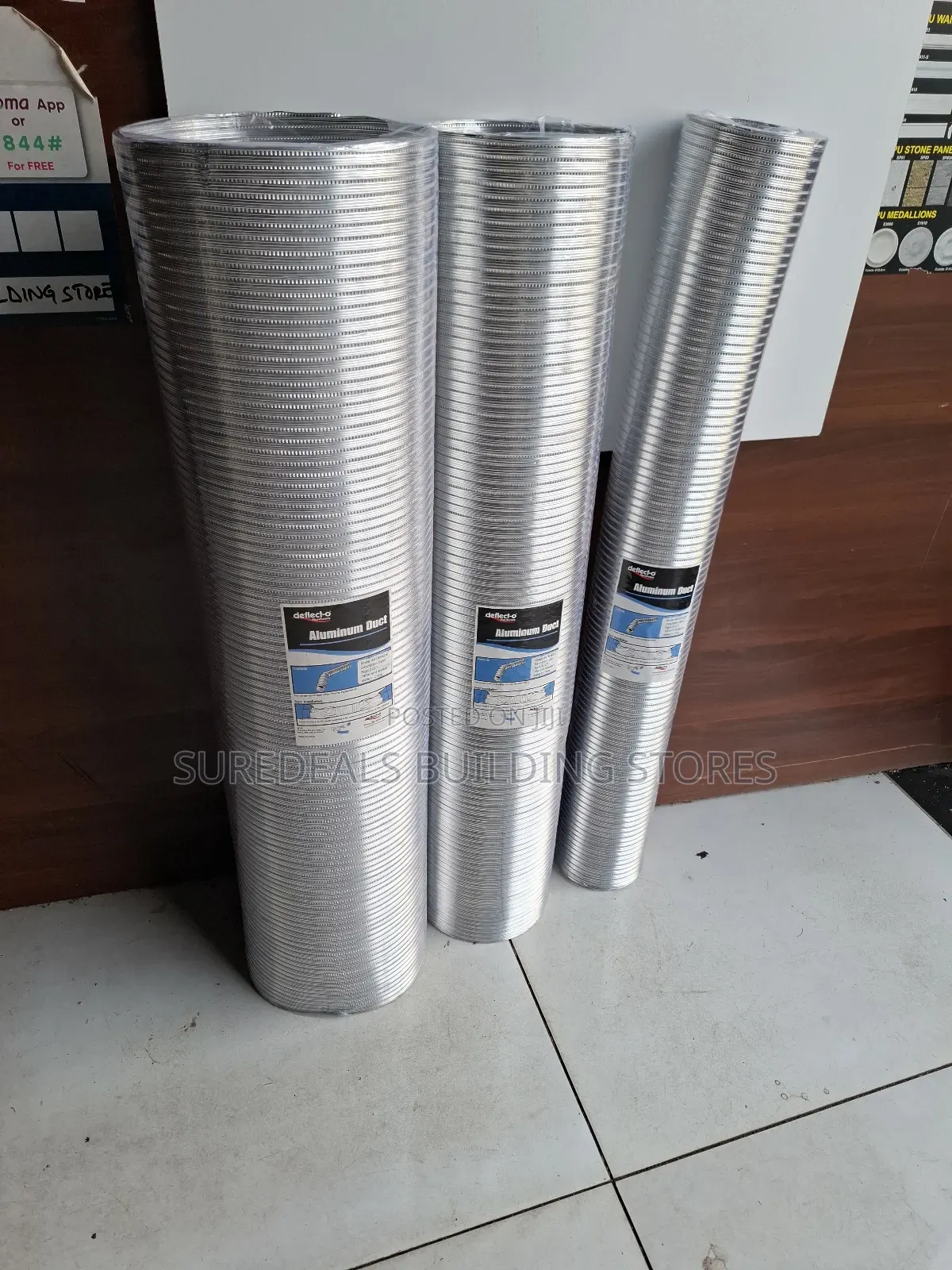 4mtrs Flexible Aluminium Ducting Hose Pipe.