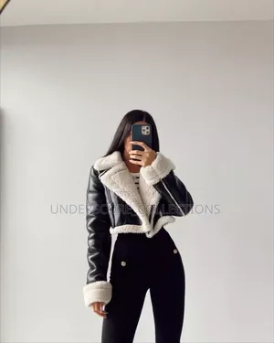 Fluffy Ladies Leather Jackets