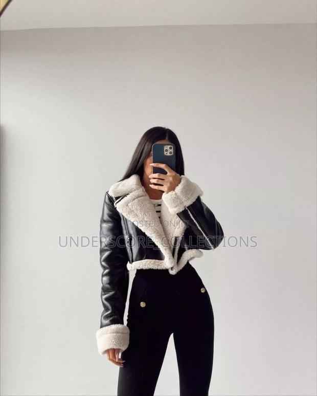 Fluffy Ladies Leather Jackets - thumbnail 2