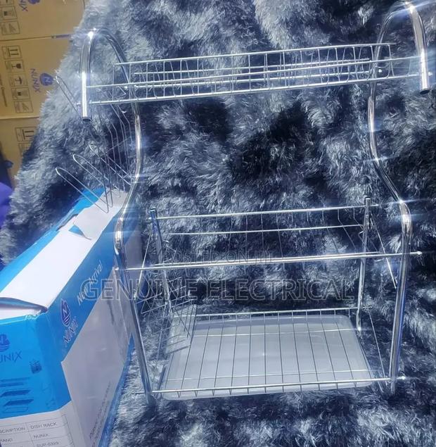 Nunix Dish Rack - 3 Tier - With Drain Board