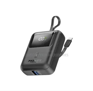 Promate 10000mah Ultra Compact Power Bank 35w Built In Usb C