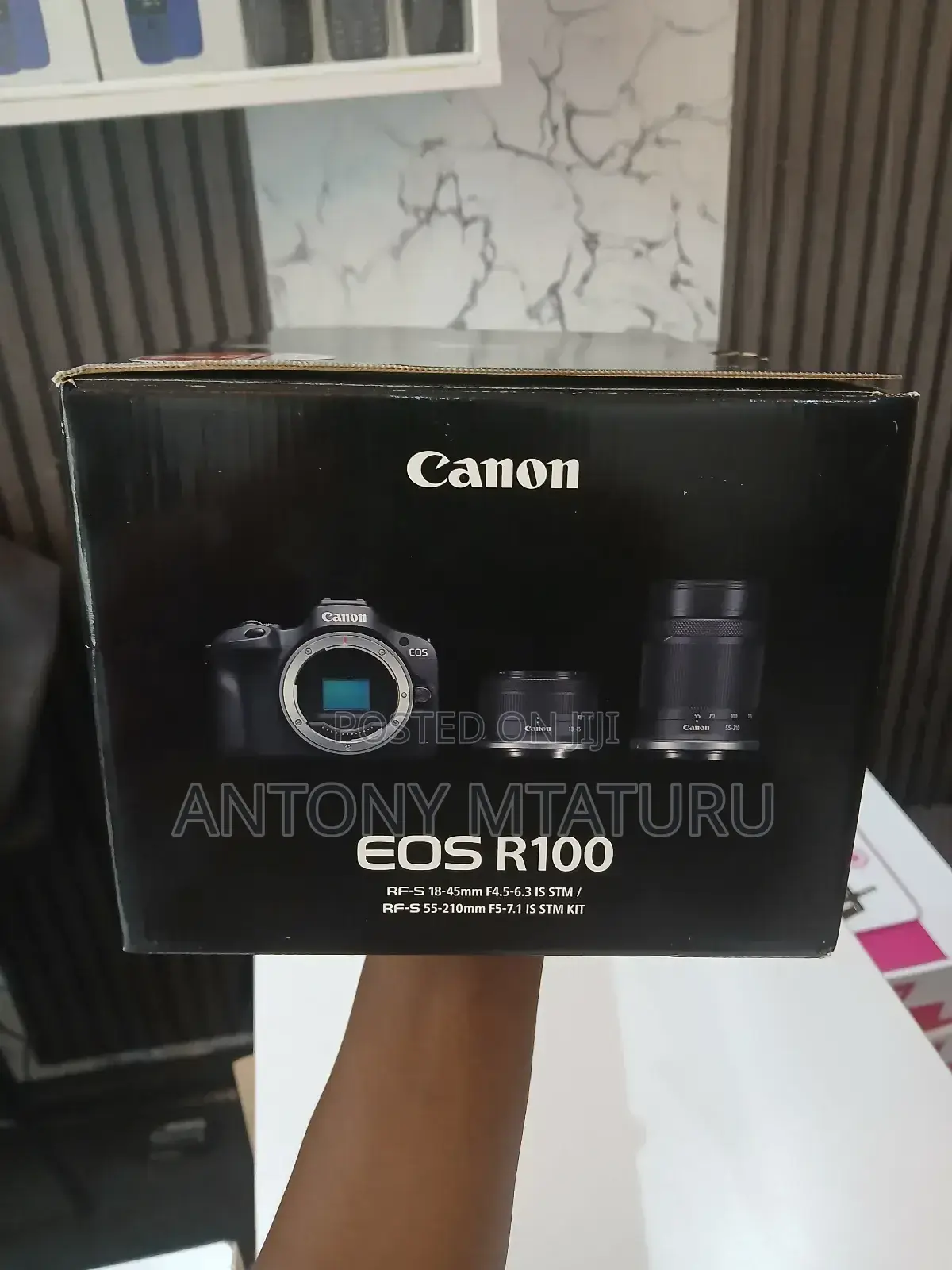 Canon Eos R100 Mirrorless 18-45mm+ 55-210 Mm Zoom Lenses