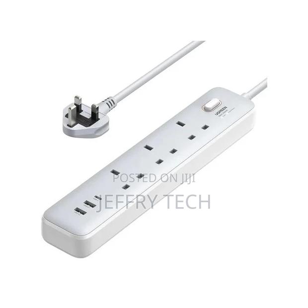 Ugreen 30w 3 Ac Power Strip With Master Switch