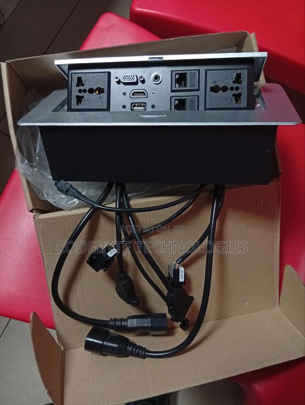 Table Top Metal Pop-Up Box - Black/ Silver - main view