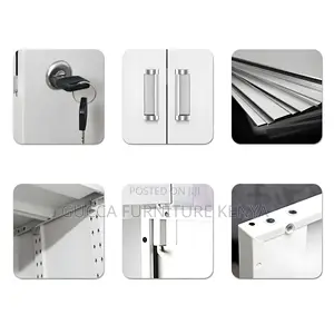 Cabinets:9-Locker Modern Style Metal Wardrobe White Cabinet