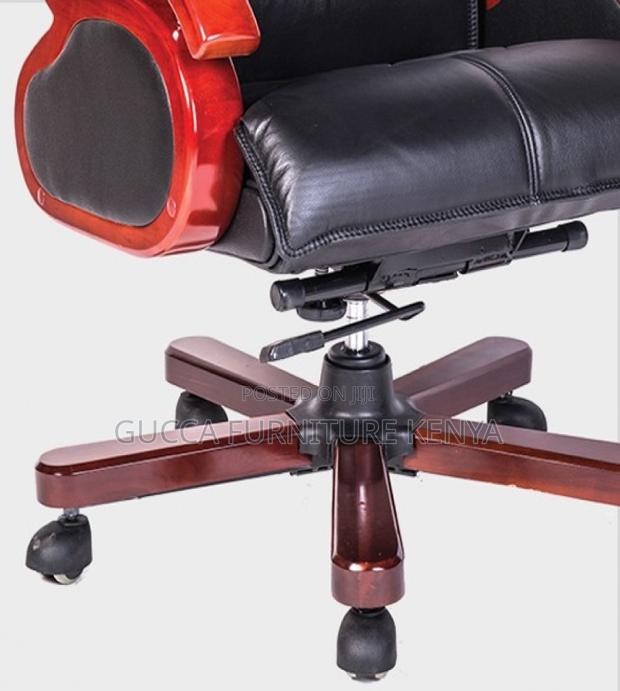 Office Chairs: Modern Director's Leather High Back Chair - thumbnail 3