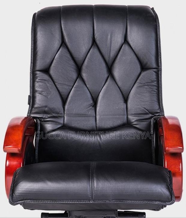 Office Chairs: Modern Director's Leather High Back Chair - thumbnail 4