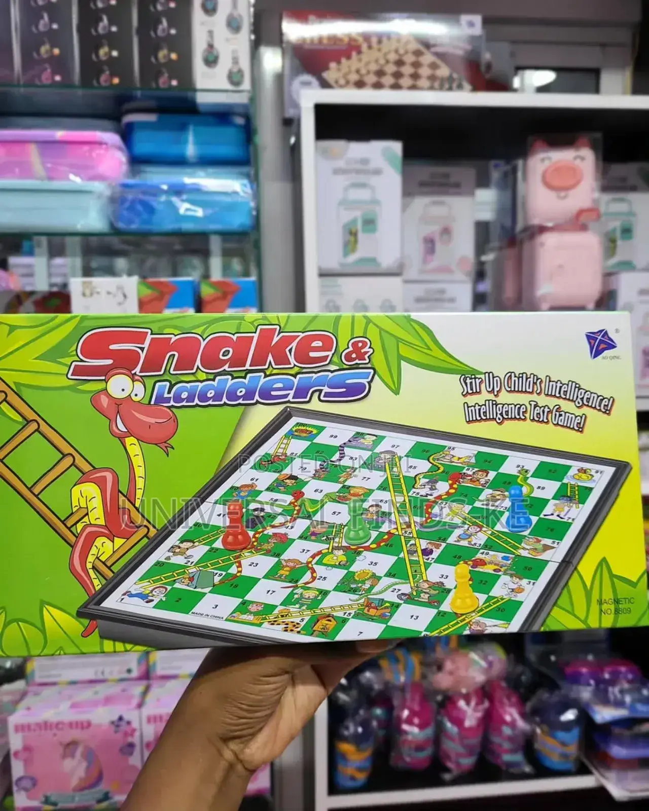 Snake and Ladder Board Game°Magnetic and Foldable