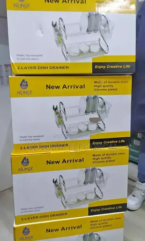 Nunix Dishrack, Stainless Steel Two Layer Dish Drainer Dr2s