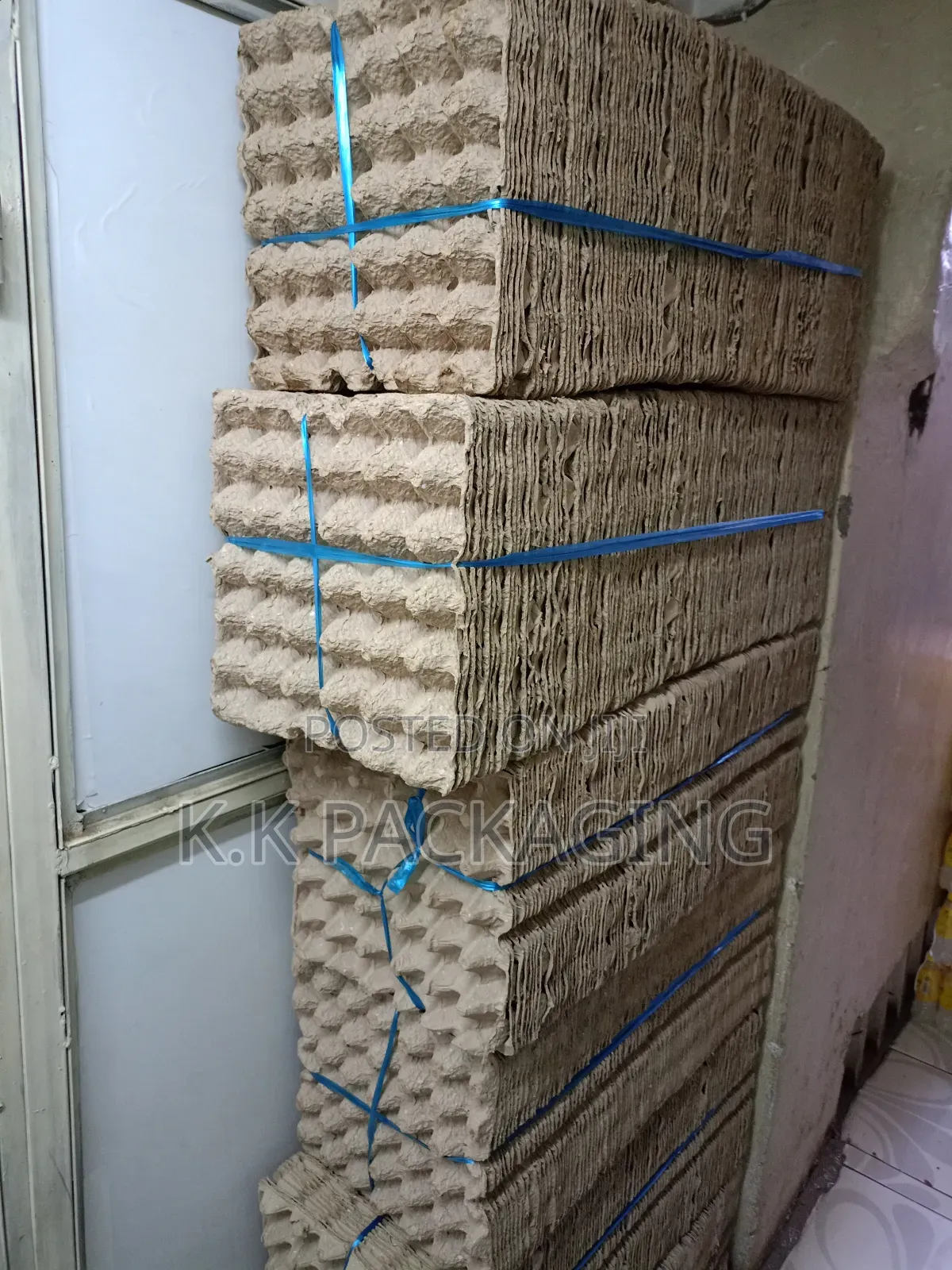 A Bundle of Egg Trays Carton Made