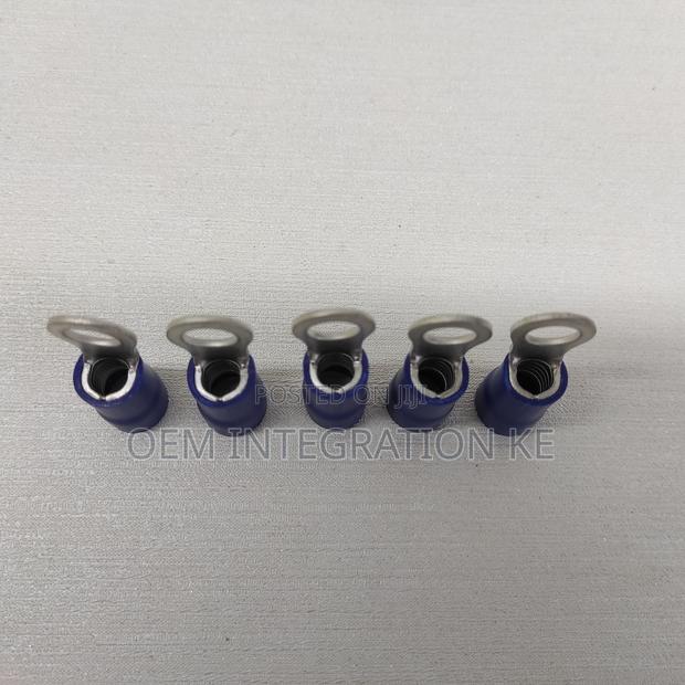 (5pcs)25mm Blue Ring Terminal Cable Lugs – Insulated - main view