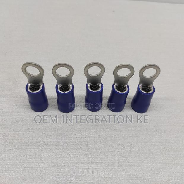 (5pcs)25mm Blue Ring Terminal Cable Lugs – Insulated - thumbnail 2