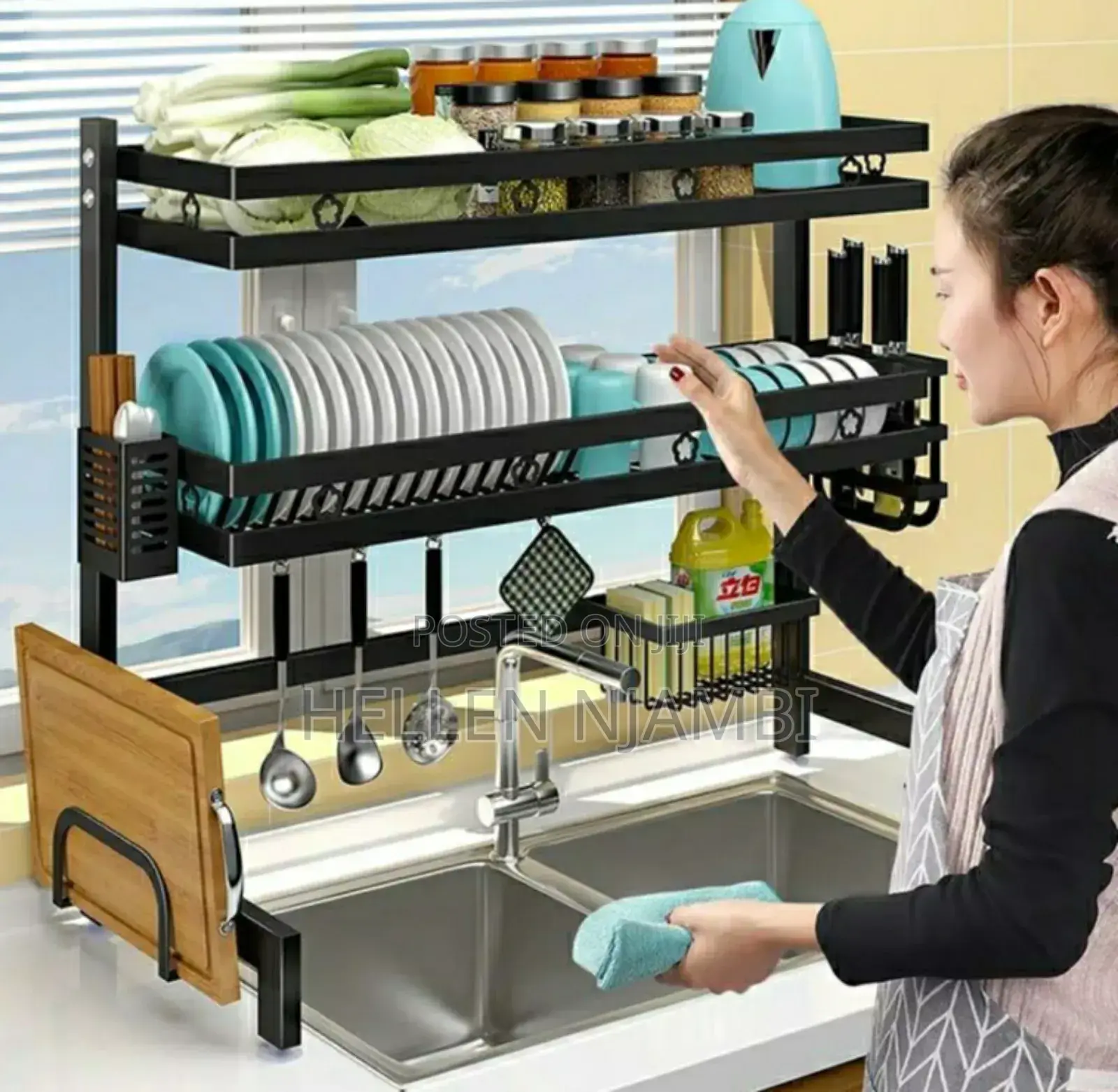 Double Layer Over the Sink Dish Drying Rack