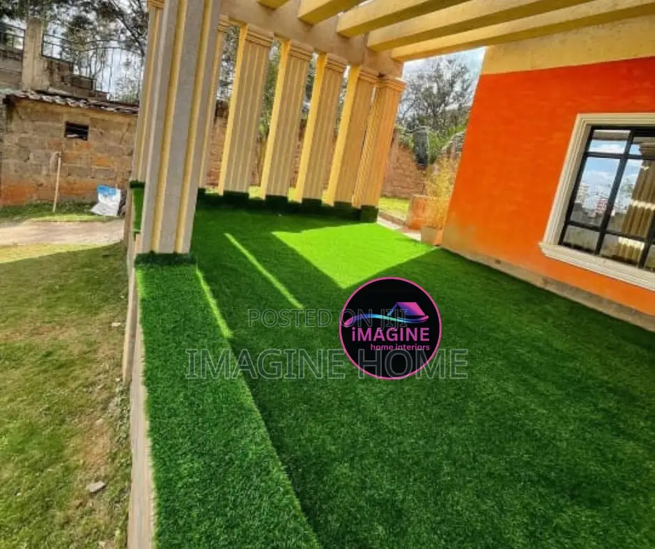 Home Back Stairs Artificial Grass Carpet