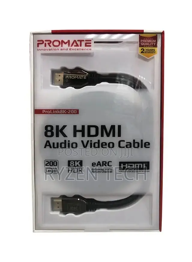 Promate at 60hz Hdmi 2.1 Cable 2m