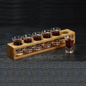 *Bamboo Shot Glass Holder With 6slots Now Available