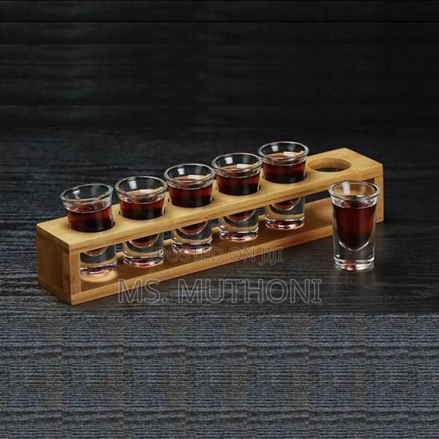 *Bamboo Shot Glass Holder With 6slots Now Available - main view