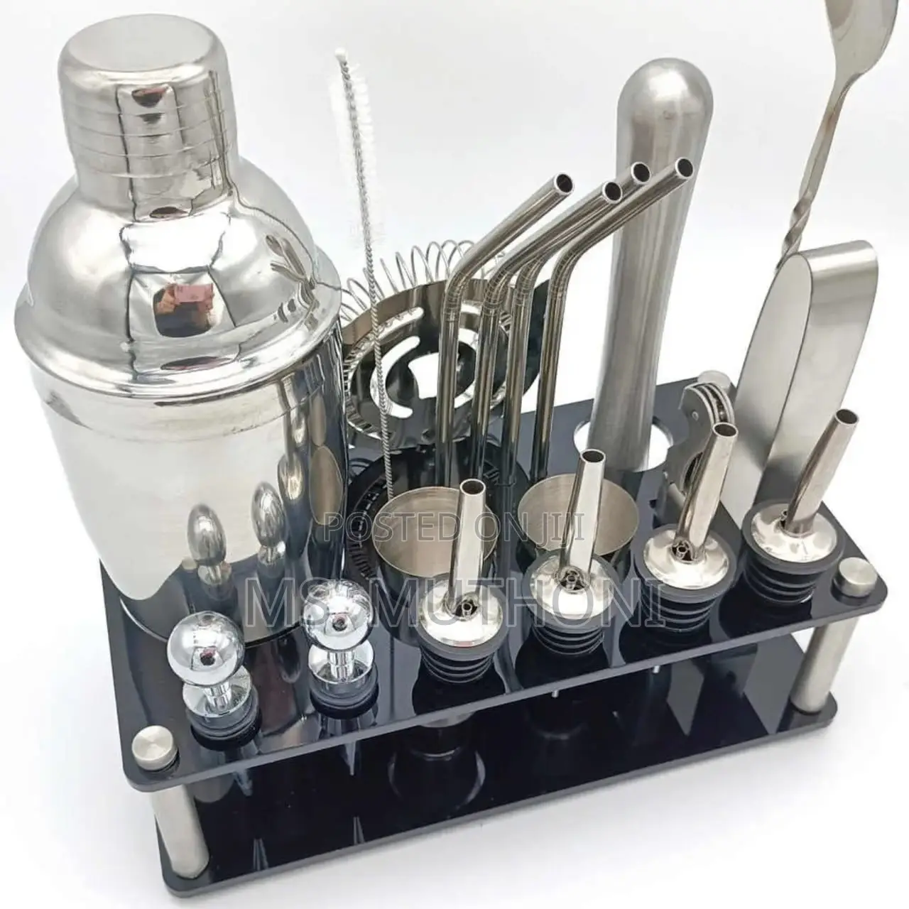 20pcs Stainless Cocktail Set Shaker Mixer