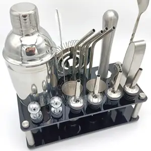 20pcs Stainless Cocktail Set Shaker Mixer