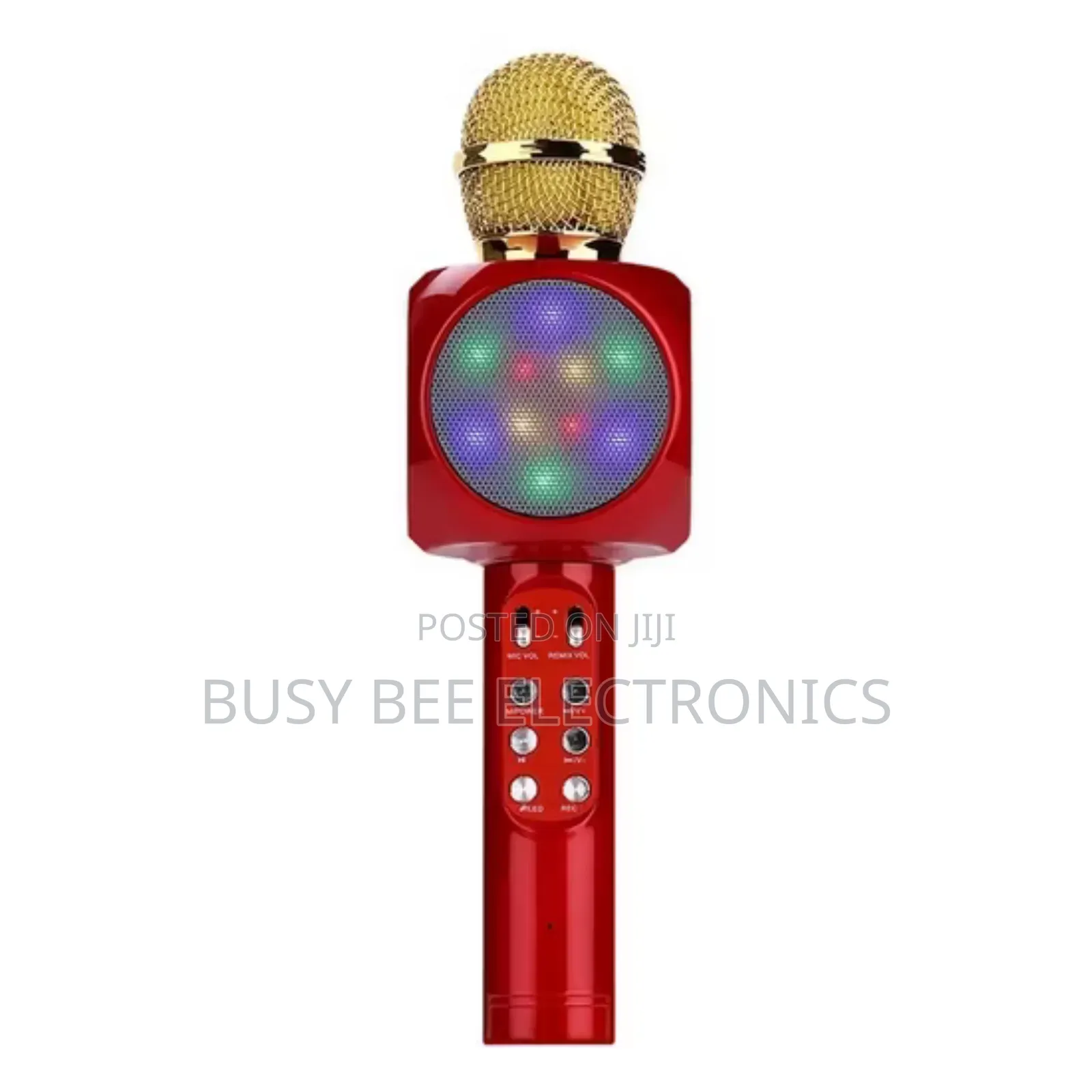 Portable Karaoke Speaker Kid Mic With Led Lights
