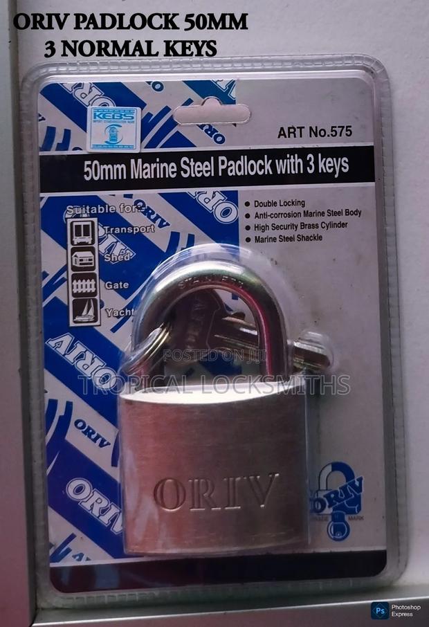 Oriv Padlock (50mm 3 Normal Keys) Art 575