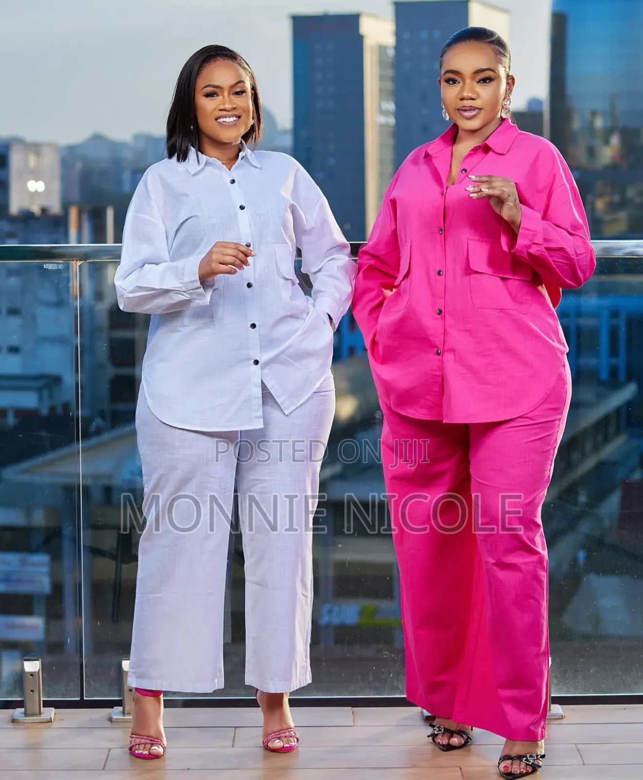 Linen Two Piece Set.