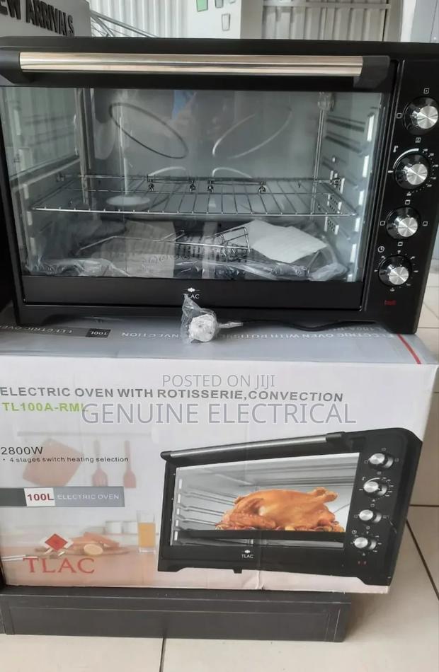Tlac 100l Electric Oven | 2800w Power, 4-Stage Switch