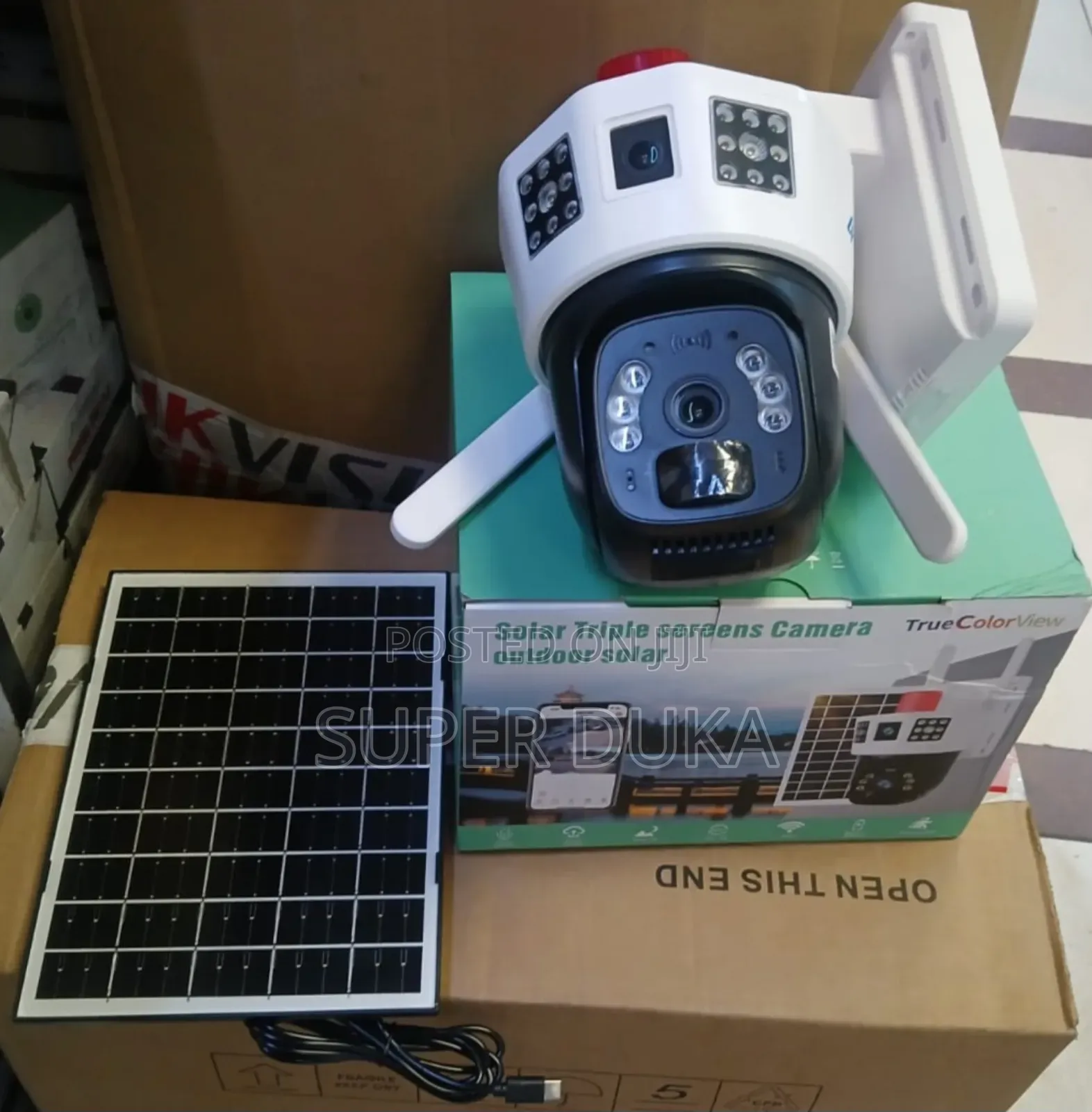 4g/ Sim Card Solar Camera.Triple Lens PTZ Wireless CCTV