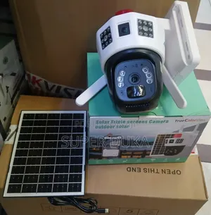4g/ Sim Card Solar Camera.Triple Lens PTZ Wireless CCTV