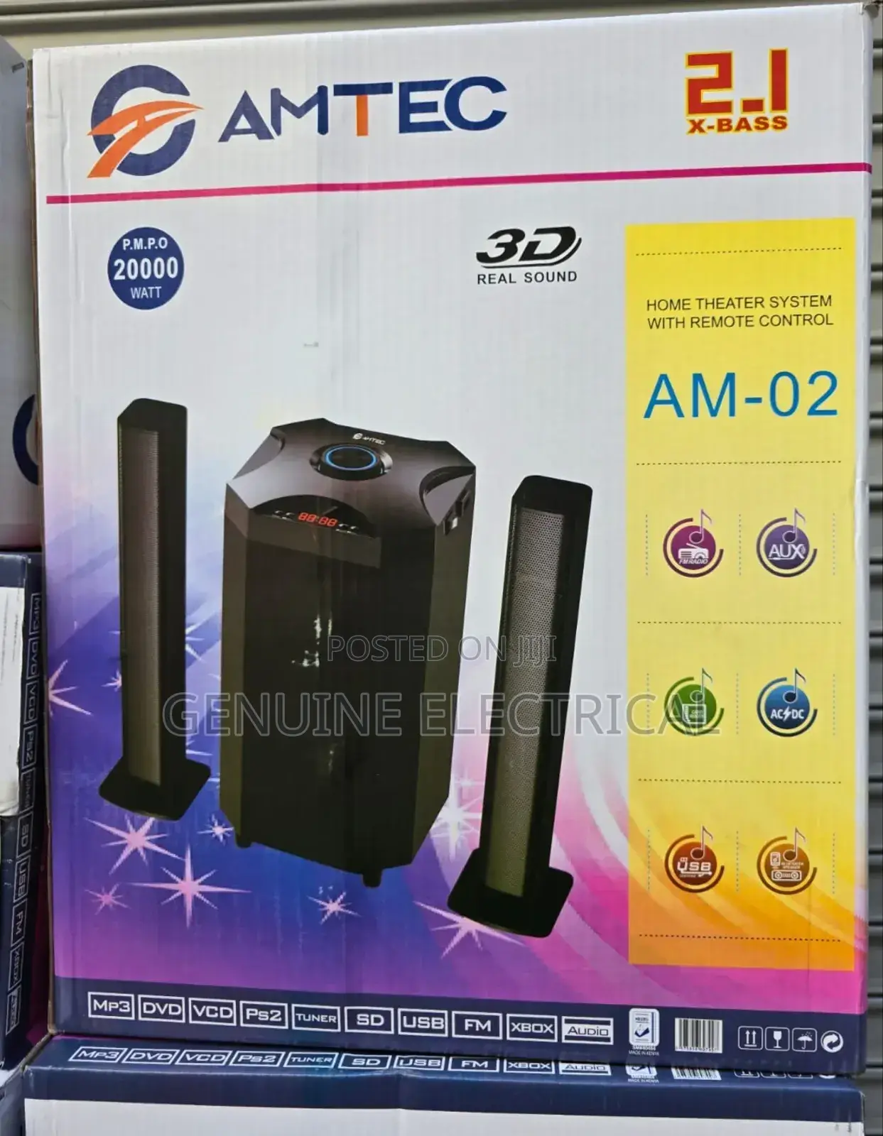 Amtec Am-02 2.1 45w High Sound Subwoofer Am-02