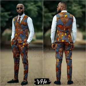 Half Coat and Ankara Trouser for Men